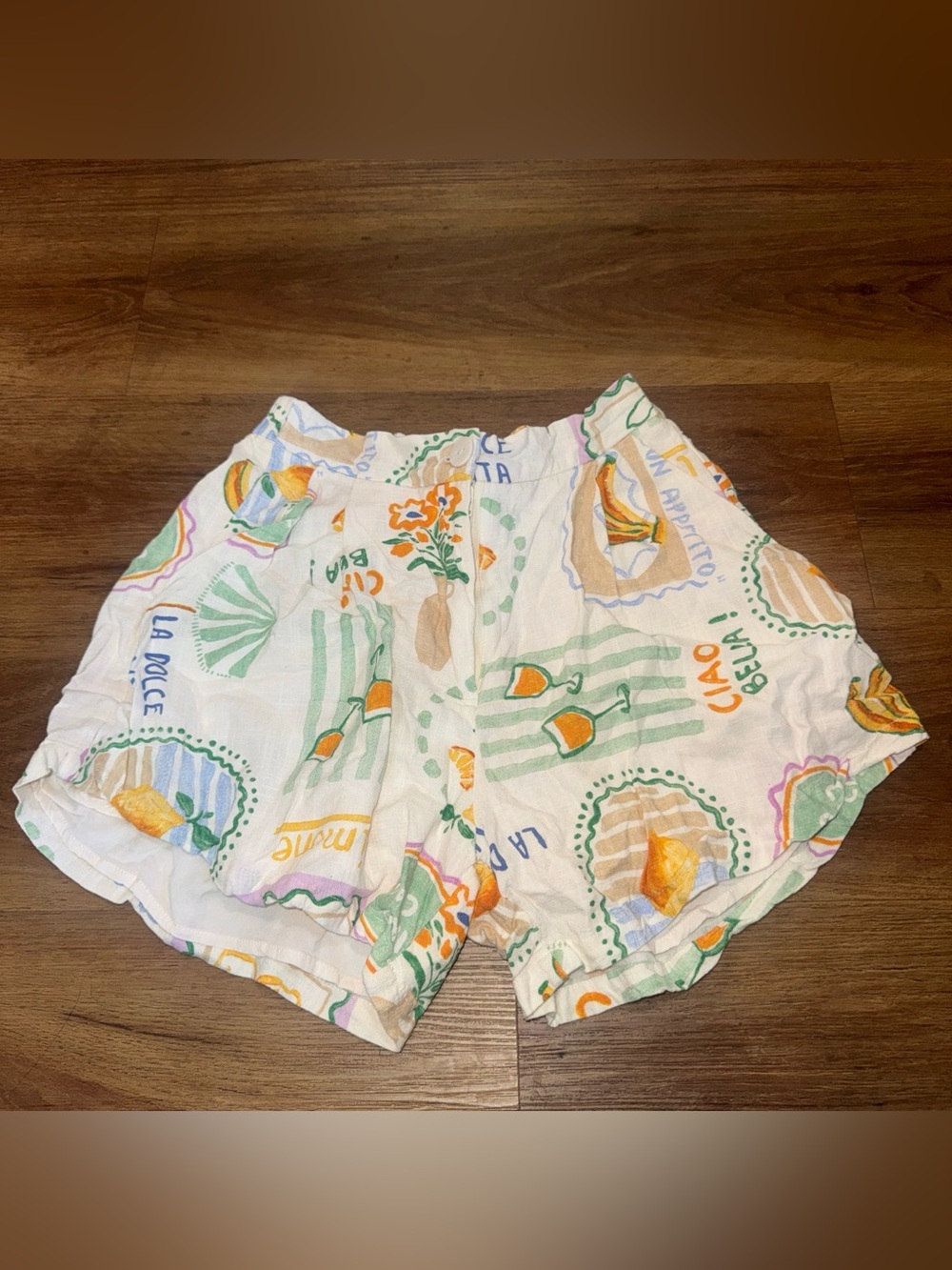 Paper Heart Linen Blend Shorts Size Small